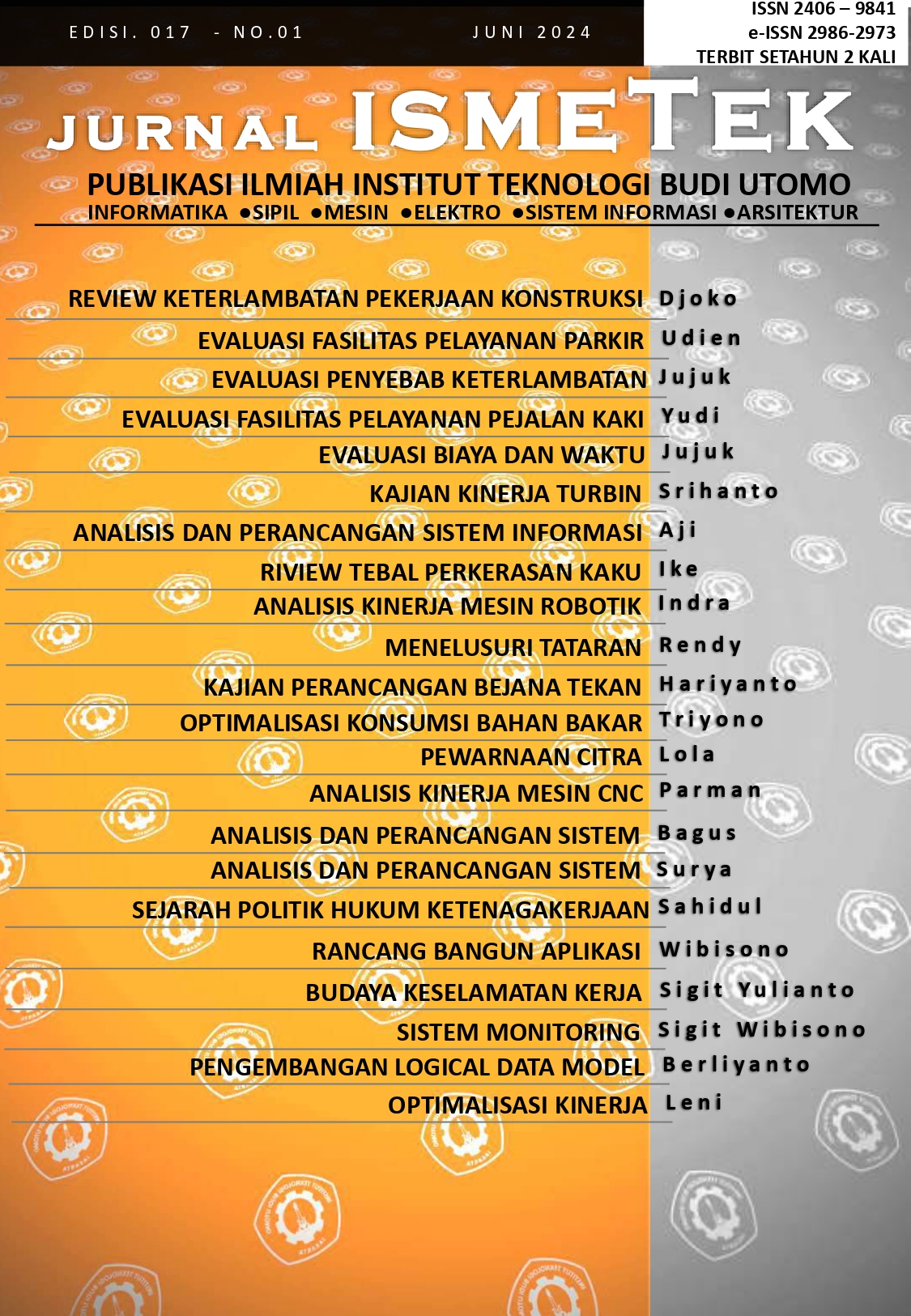 					Lihat Vol 17 No 1 (2024): Vol 17 No 1 (2024): Jurnal ISMETEK Vol.17 No.1,   Juni 2024
				